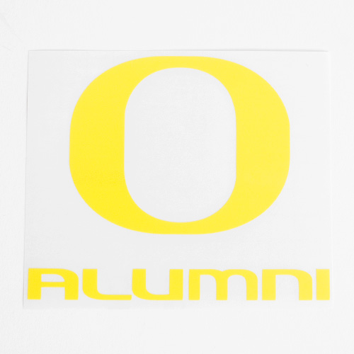 Classic Oregon O, Alumni, Decal, 4"